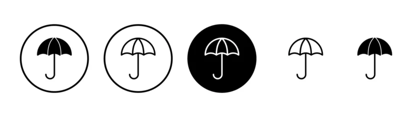 Fotobehang umbrella icon vector isolated on white background. Umbrella vector icon © Oliviart