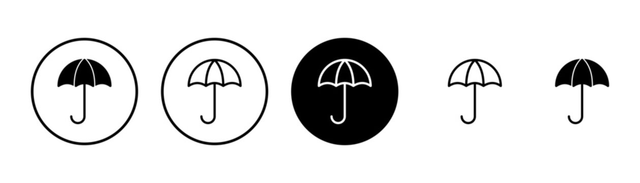 umbrella icon vector isolated on white background. Umbrella vector icon