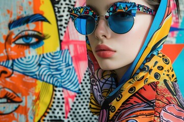 Fashion designers inspired by pop art style often incorporate comic strip motifs, bringing narratives to life on fabric , 8K