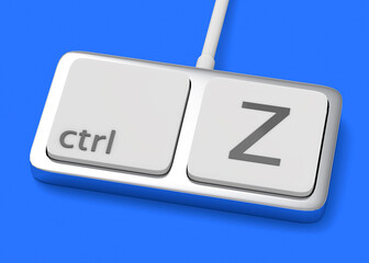 Ctrl Z - Minimal Keyboard concept - 3D