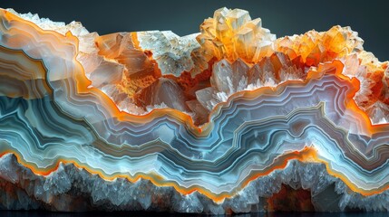 The surface of the agate rock is gradient - obrazy, fototapety, plakaty