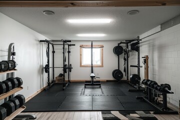 Home workouts with home gym, convenient fitness solutions for busy lifestyles, transforming living space into personal fitness sanctuary, achieving health and wellness goals from comfort of home.