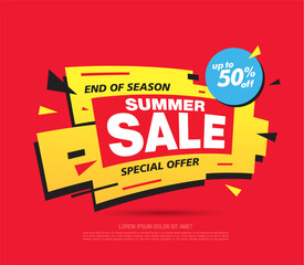 sale banner layout design vector illustration