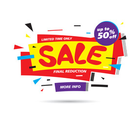 Obraz premium sale banner layout design vector illustration