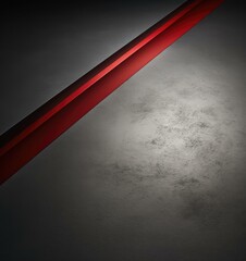 A red and white striped line on a gray background. Generative AI.