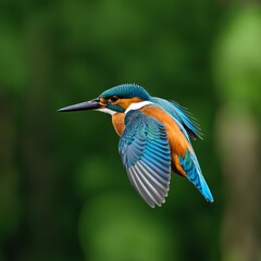 Kingfisher flying portrait picture 4K