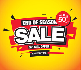 sale banner layout design vector illustration