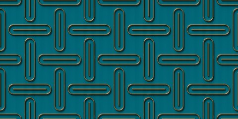 3D Luxury background pattern with gold details