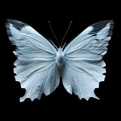 butterfly on black background       ,Ai generative