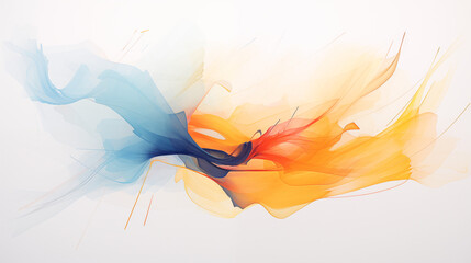 Arrière-plan de détail de peinture, effet texturé, mélange de peinture en mouvement et de couleurs bleu, rose, orange. Fond pour conception et création graphique. - obrazy, fototapety, plakaty