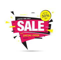 sale banner layout design vector illustration