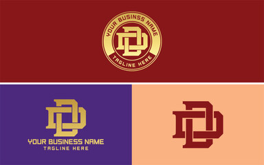 letter DD Monogram or DD Logo design, Letter DD interlocking logo for clothing brand, apparel, streetwear and sport