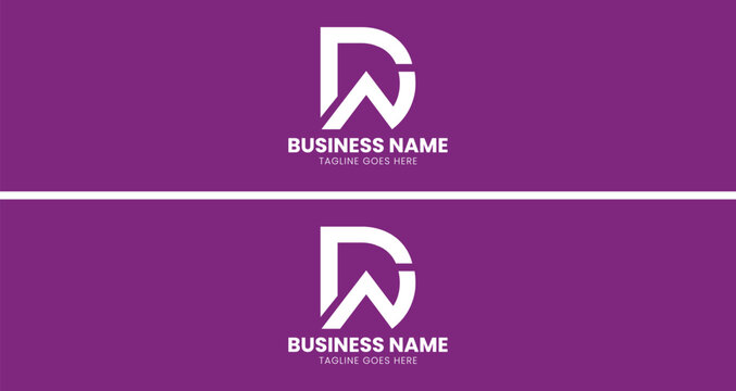 Letter DW Logo, DA Logo or D real estate logo design