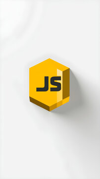 High-resolution Vector Image of JavaScript (JS) Logo on a Solid White Background for Web Development Concepts