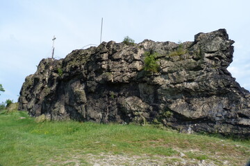 Teufelsmauer im nördlichen Harzvorland in Sachsen-Anhalt Harzregion