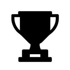 Trophy Achievement Win Icon, Isolated Vector Graphic Illustration