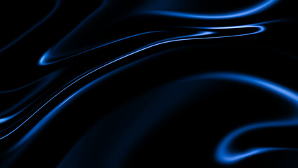 abstract dark blue background with glowing blue trails 