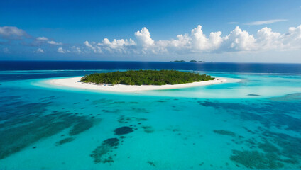 Tropical Island in South Pacific 