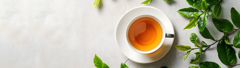 Delicious tea background, relaxing tea wallpaper, zen tea for text and presentations