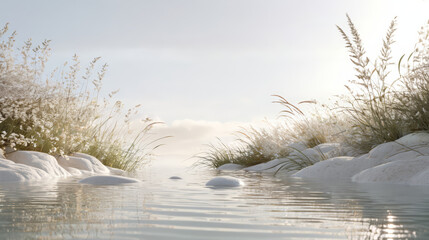 Water and Snow Meeting in Grassland