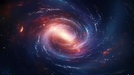 Obraz premium Space scene with stars in the Milky Way galaxy