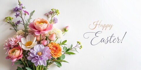 Elegant Spring Flower Arrangements for Easter Celebration, holiday, Easter Flowers, Spring, Easter, greeting card, easter, holiday, Easter Bunny