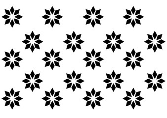 seamless black floral pattern