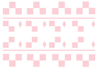 pink and white tribal traditional ikat ethnic pattern, design for ikat background, argyle fabric, gingham. Produced in many traditional textile centers around the world. including in India