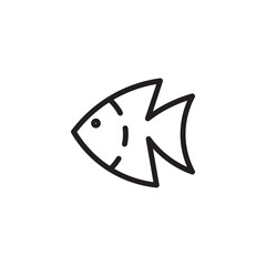 Fish Fishing Food Line Icon