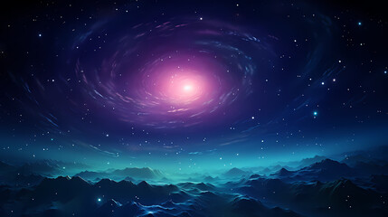 Fototapeta na wymiar Cosmic starry sky background, nebula space