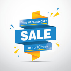 sale banner layout design vector illustration