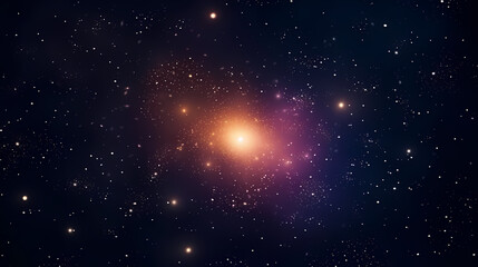 Fototapeta na wymiar Stunning illustration of nebula sparkling in the night sky