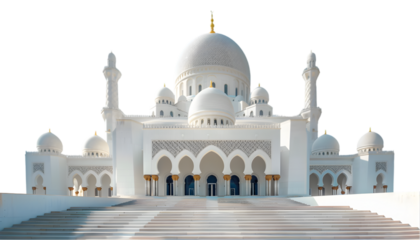 white building with a dome on top of it on white transparent background