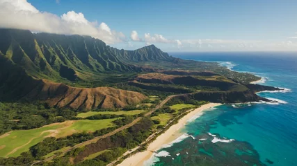 Fototapeten Oahu Hawaii Aerial  © rouda100