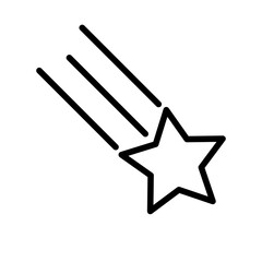 Obraz premium Shooting star icon