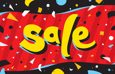 sale banner layout design vector illustration