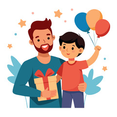 Happy Father Day Vector