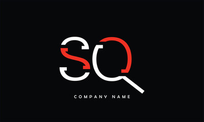 SQ, QS, S, Q Abstract Letters Logo Monogram
