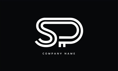 SP, PS, S, P Abstract Letters Logo Monogram