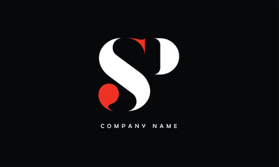 SP, PS, S, P Abstract Letters Logo Monogram
