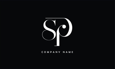 SP, PS, S, P Abstract Letters Logo Monogram
