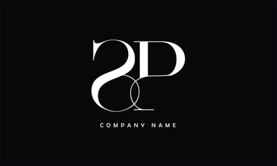 SP, PS, S, P Abstract Letters Logo Monogram
