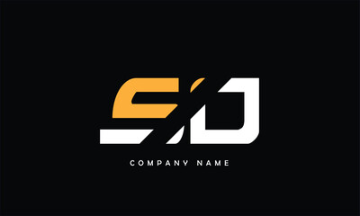 SO, OS, S, O Abstract Letters Logo Monogram