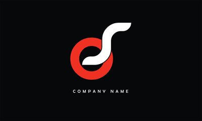 SO, OS, S, O Abstract Letters Logo Monogram