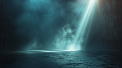 Ambient and Music. directional spot-light from right. AI generative