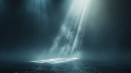 Ambient and Music. directional spot-light from right. AI generative