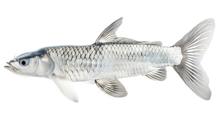 Fototapeta premium Fish illustration in close up isolated on white