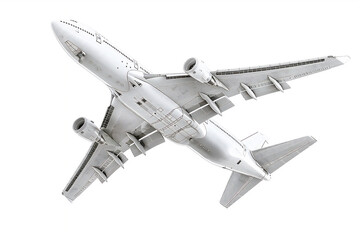 Realistic flying Airplane illustration isolated on white