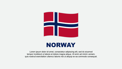 Norway Flag Abstract Background Design Template. Norway Independence Day Banner Social Media Vector Illustration. Norway Background