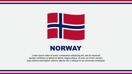 Norway Flag Abstract Background Design Template. Norway Independence Day Banner Social Media Vector Illustration. Norway Design